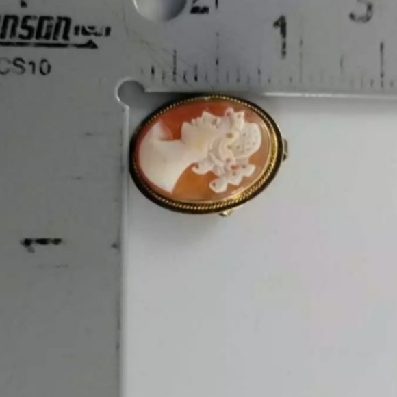 VINTAGE ITALY GENUINE SHELL SIGNED .925 CAMEO Sterling Silver Signed AMC AETISAN - Picture 9 of 12